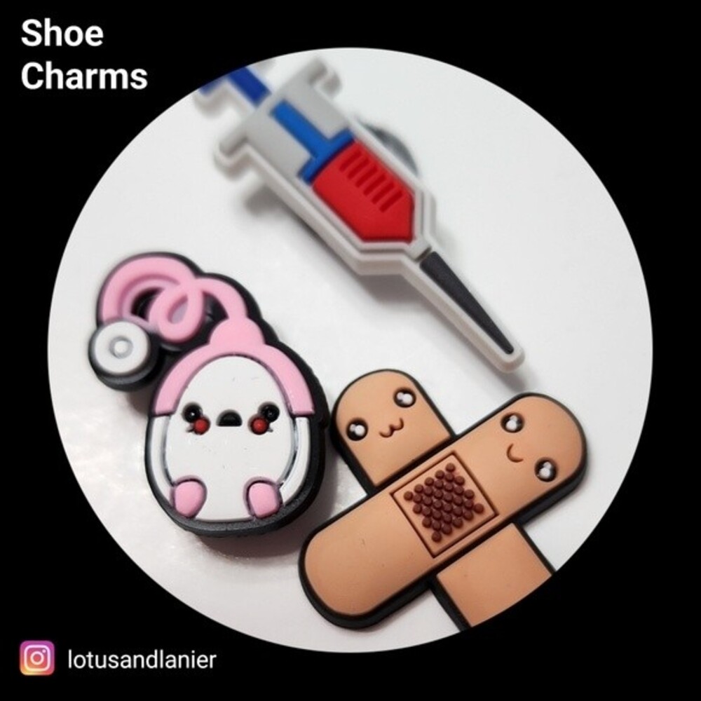 Shoe Charms"Medical " Charms Set of 3